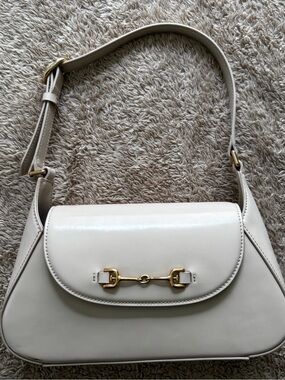 Sam Edelman Cream Shoulder Bag purse with Gold hardware